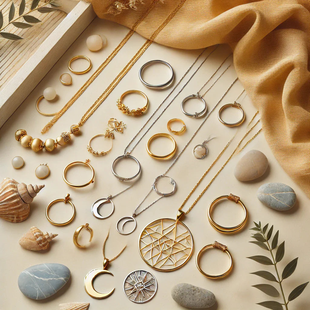 combinar joyas doradas y plateadas