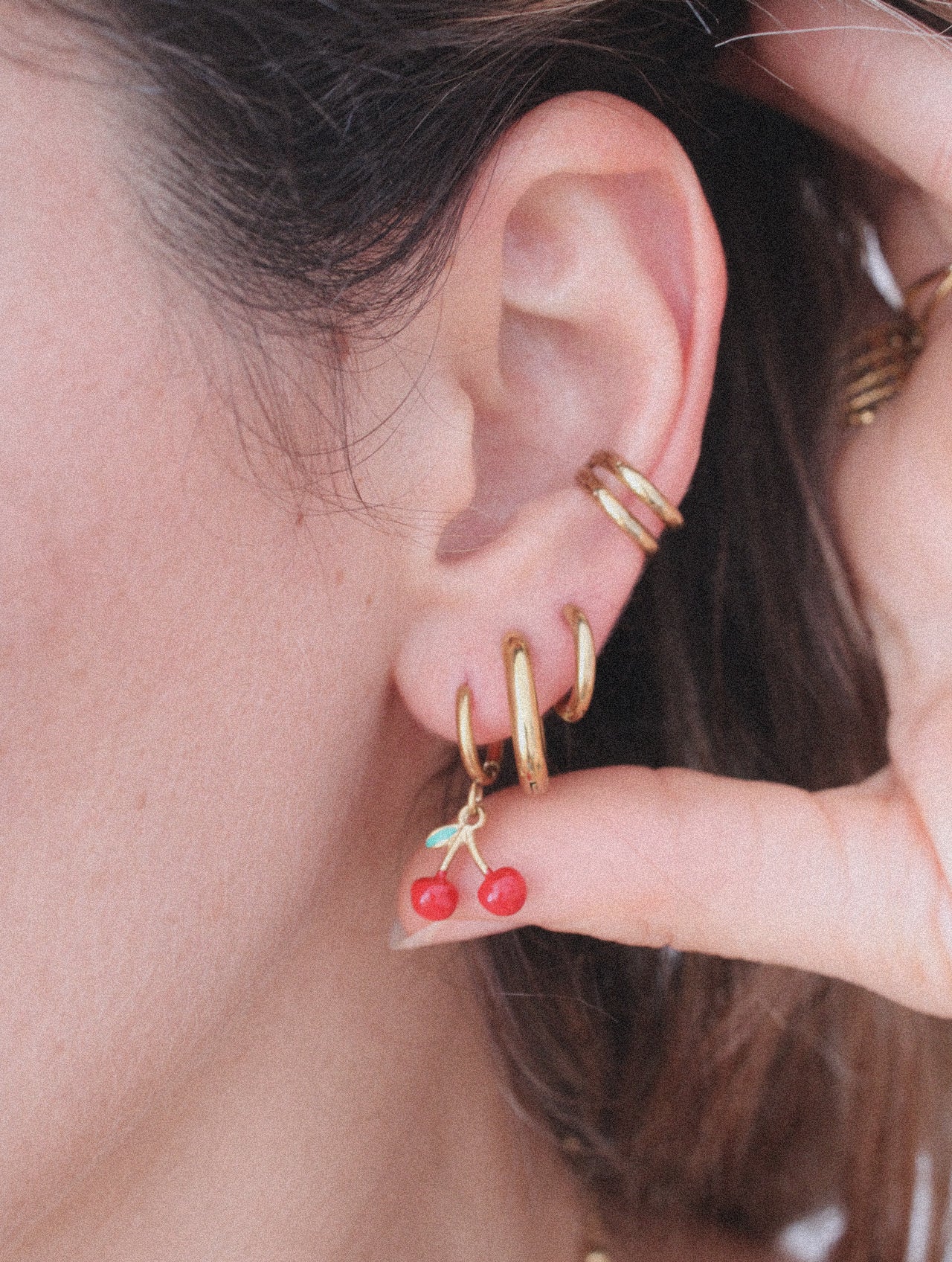 Pendientes Cerezas Little