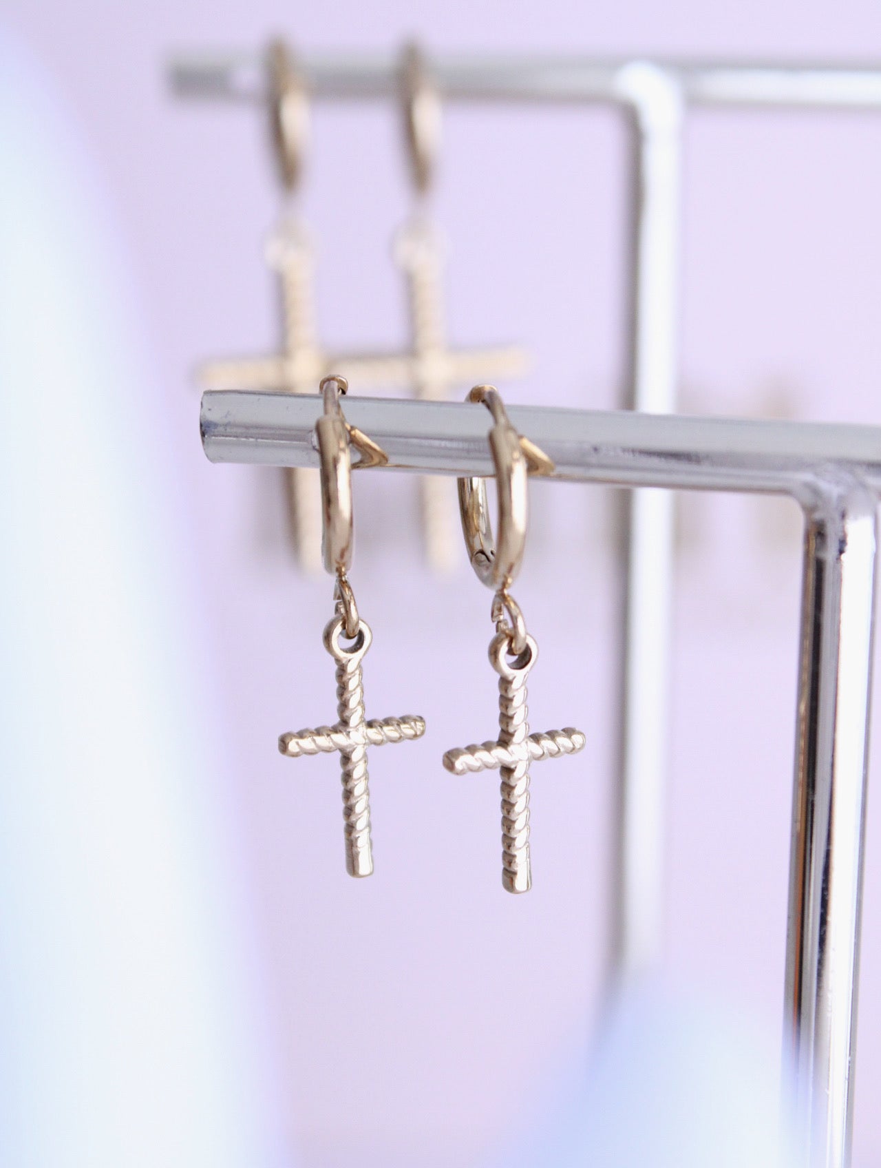 Pendientes Aro Cruz (2 medidas)