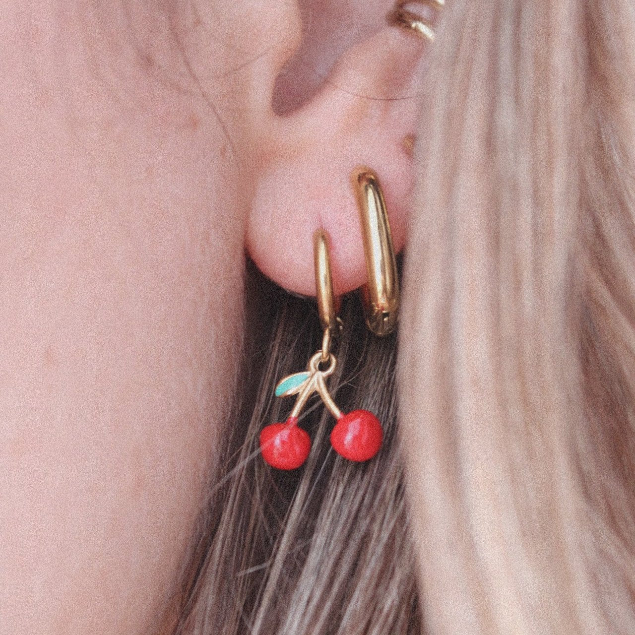 Pendientes Cerezas Little