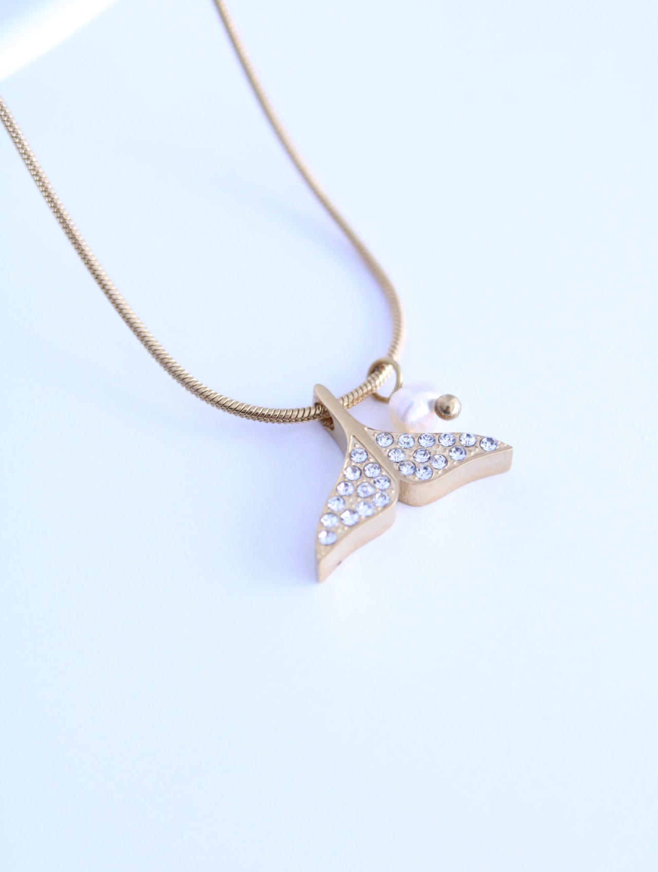 Collar SEI Cola de Ballena Shine + perla