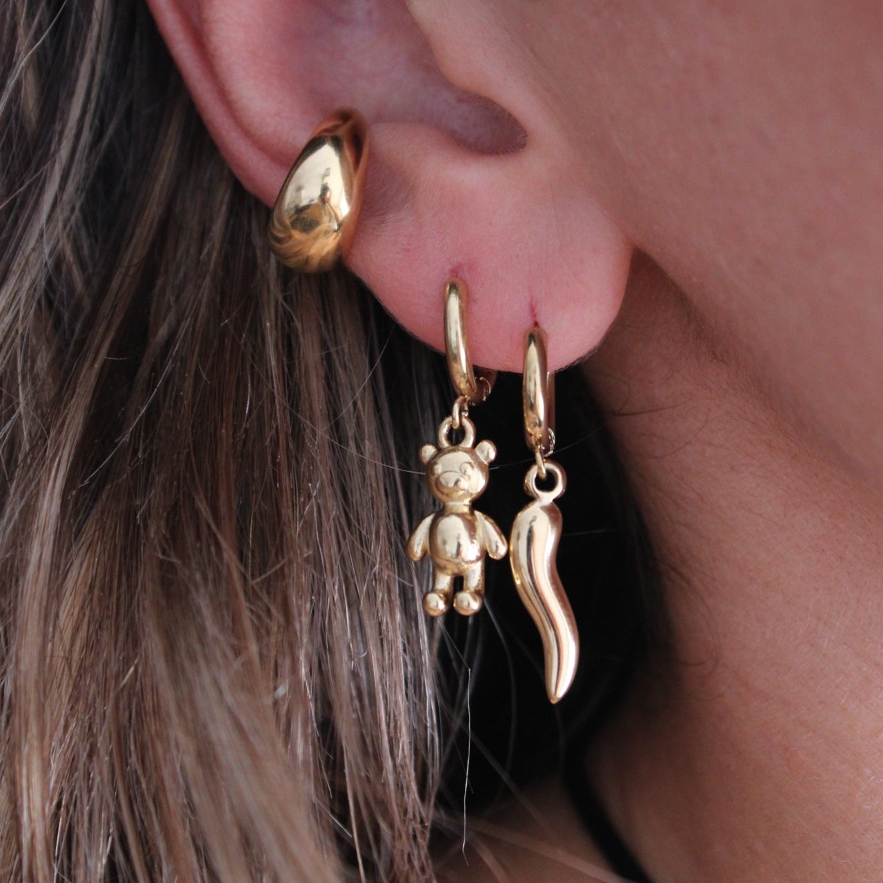 Pendiente Chili Gold