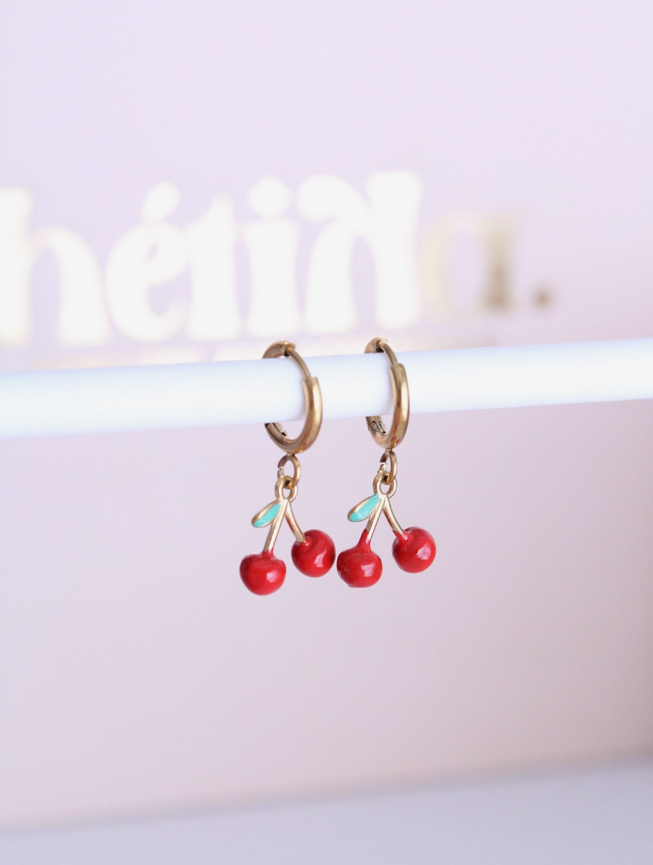Pendientes Cerezas Little