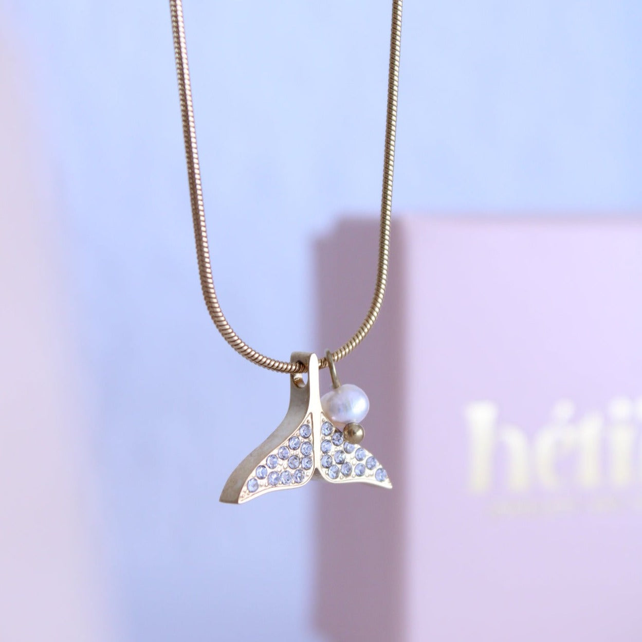 Collar SEI Cola de Ballena Shine + perla