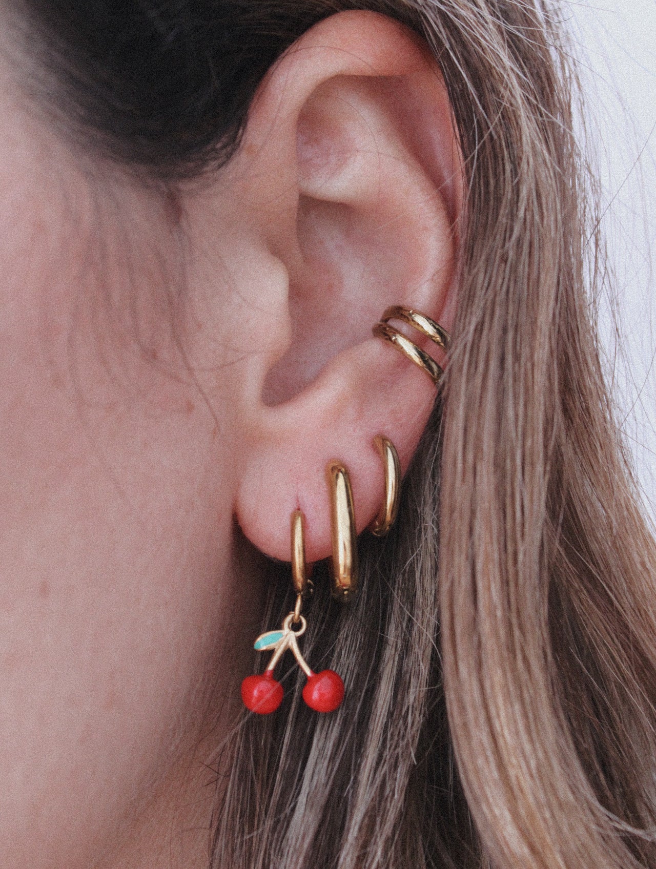 Pendientes Cerezas Little