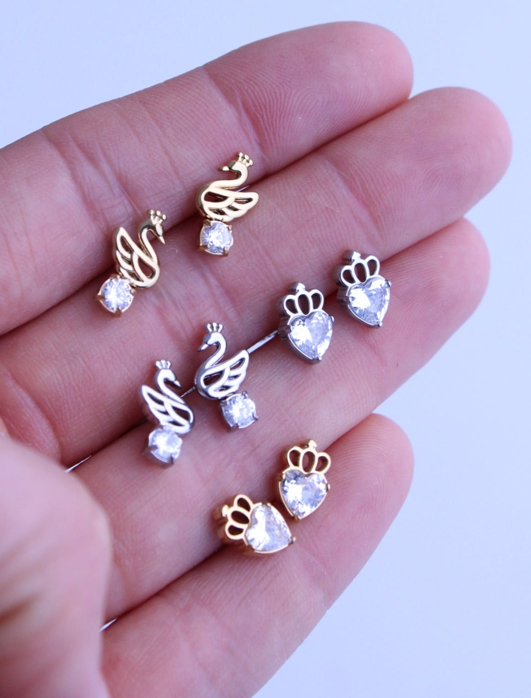 Pendientes Cisne Shine (par)