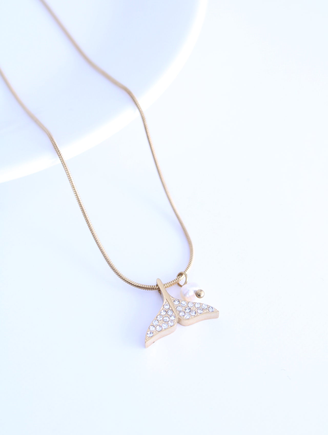 Collar SEI Cola de Ballena Shine + perla