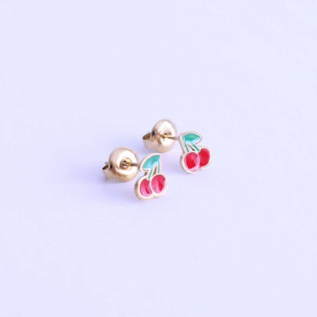 Pendientes Mini Frutas boton - hetikashop