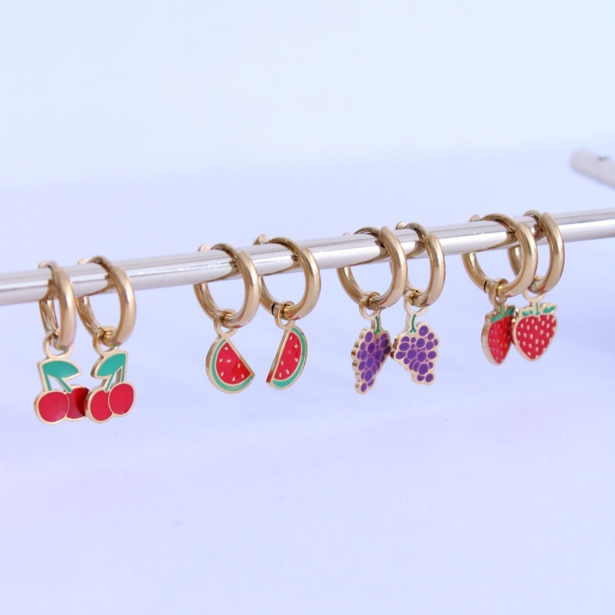 Pendientes Frutas Aro - hetikashop