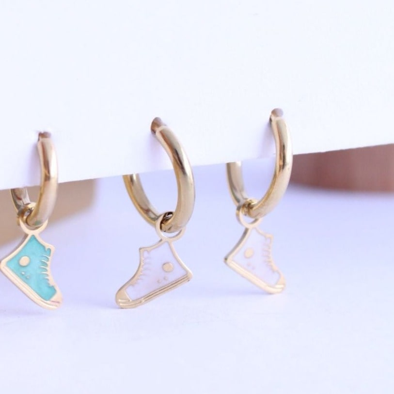 Pendientes Zapatilla Botita - Aro - hetikashop