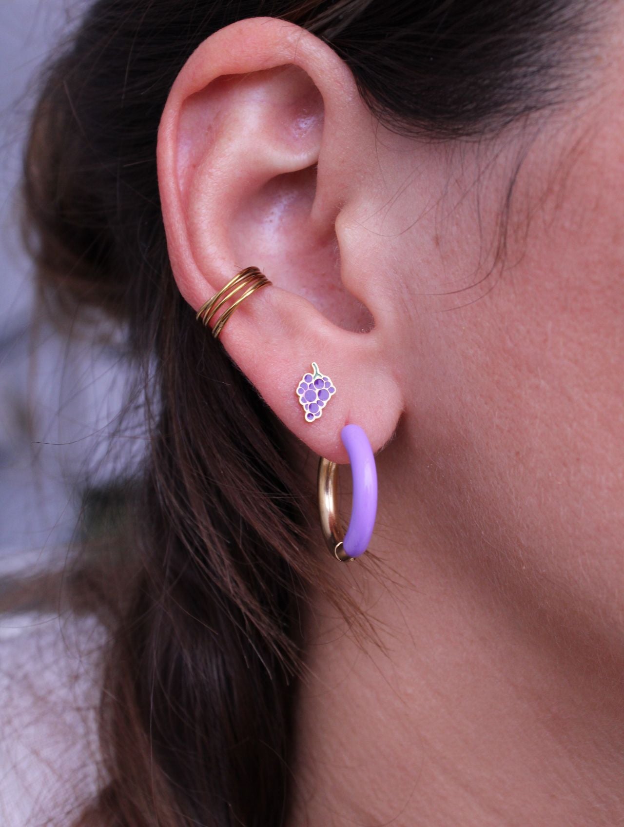 Pendientes Mini Frutas boton - hetikashop