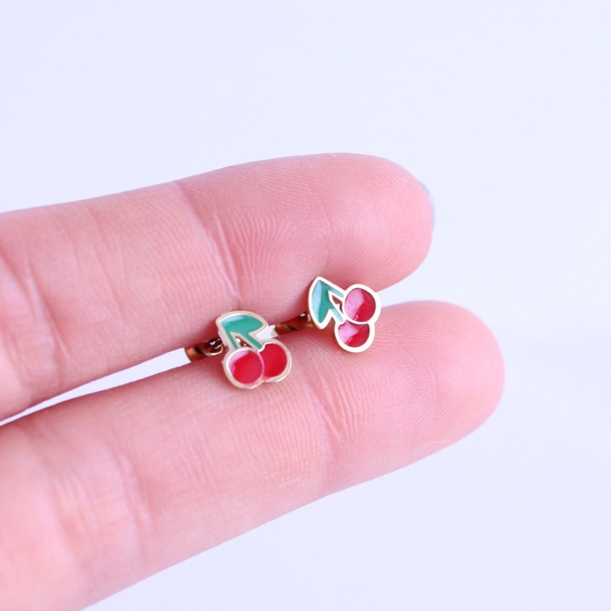 Pendientes Mini Frutas boton - hetikashop