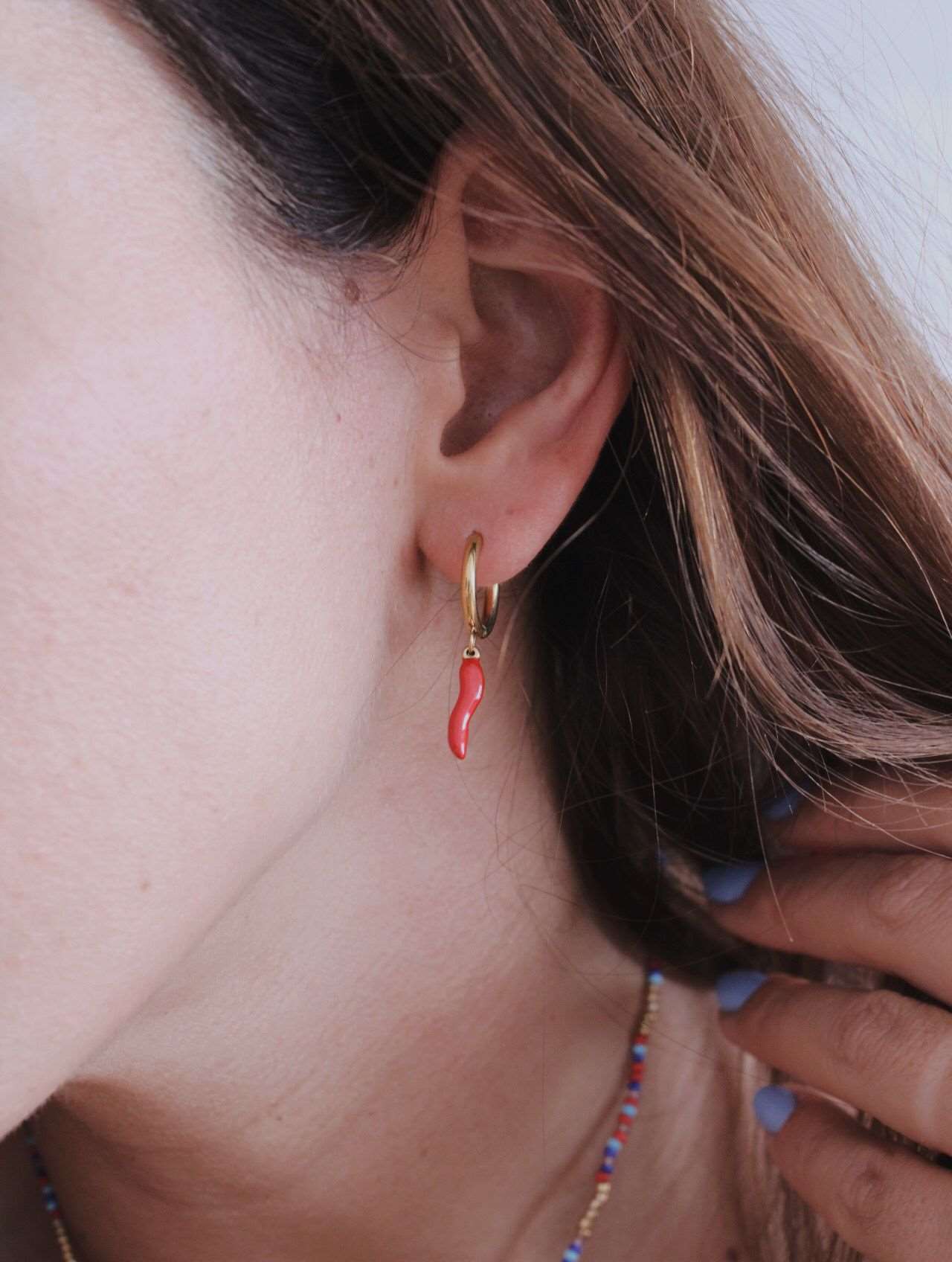 Pendiente Red Chilli - hetikashop