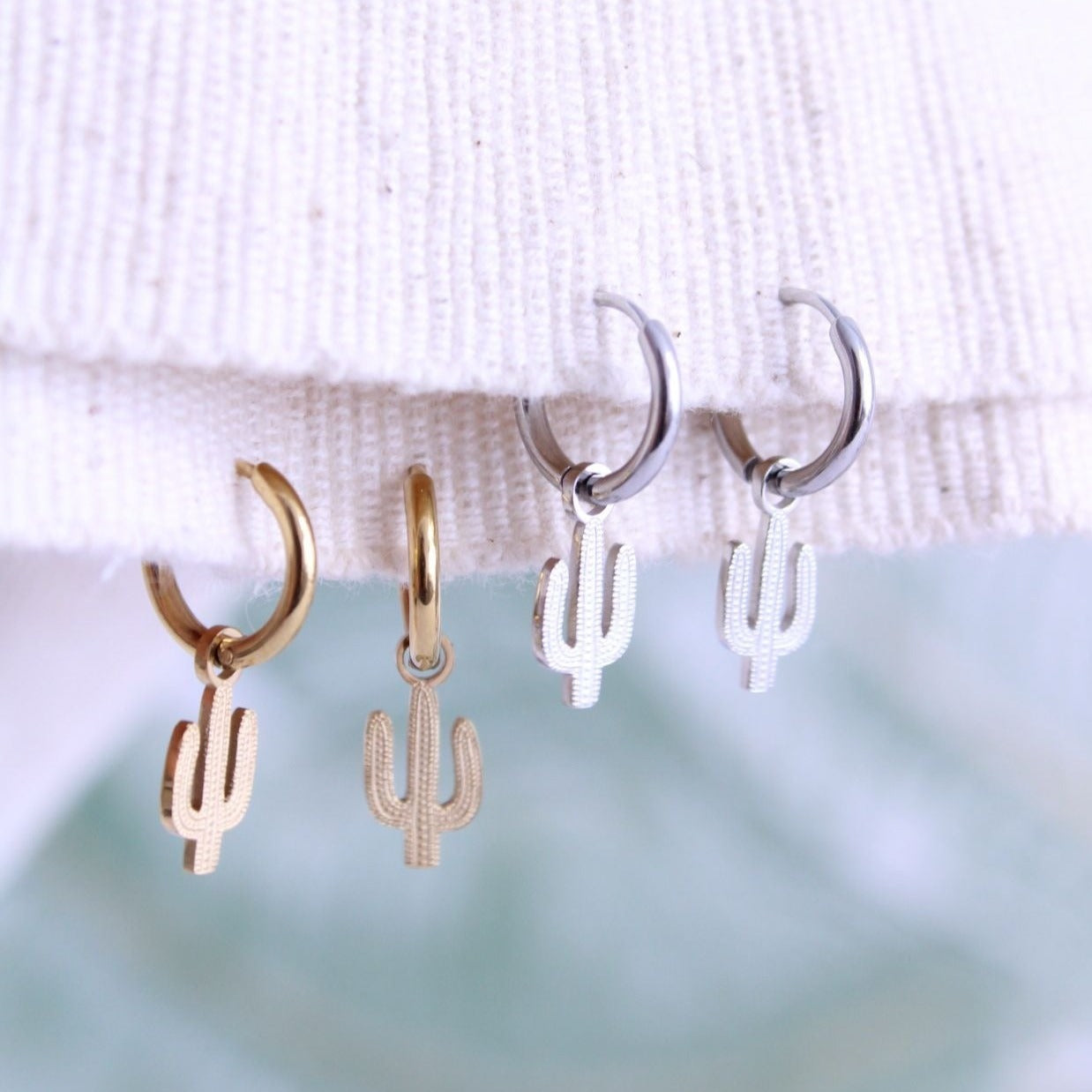 Pendientes Mini Cactus - hetikashop