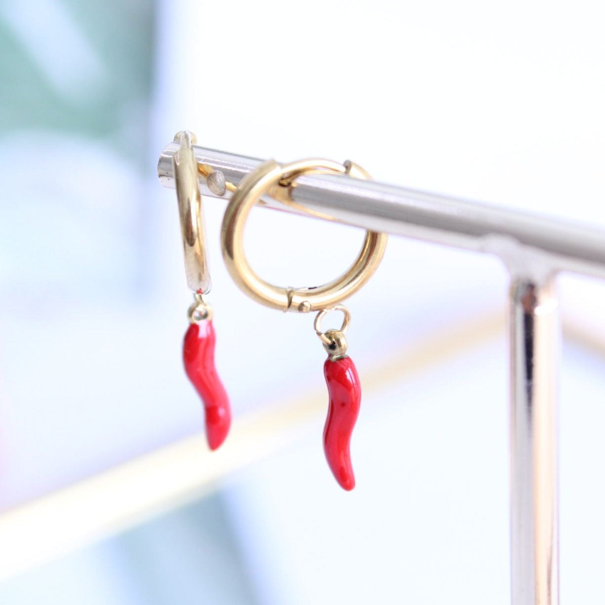 Pendiente Red Chilli - hetikashop
