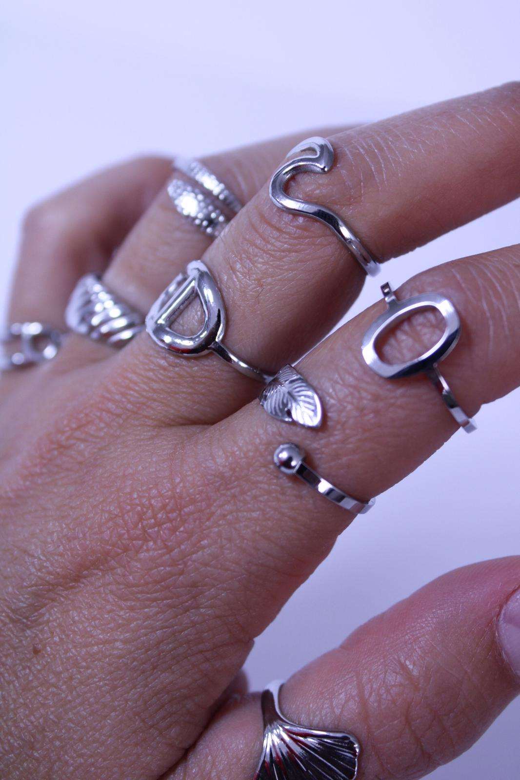 Anillo Pluma y Bola - hetikashop