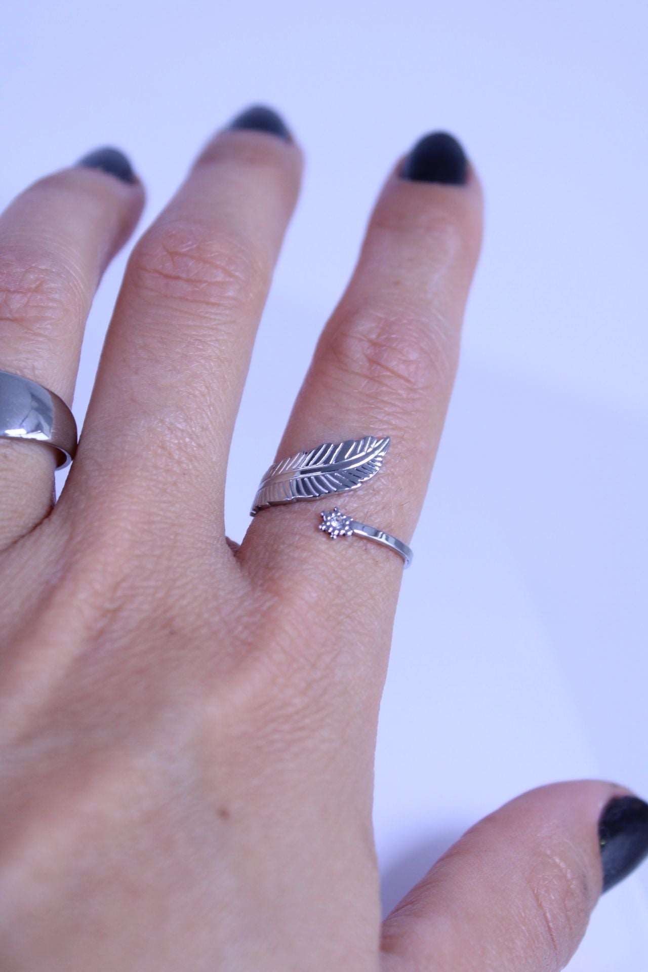 Anillo Pluma y Estrella - hetikashop