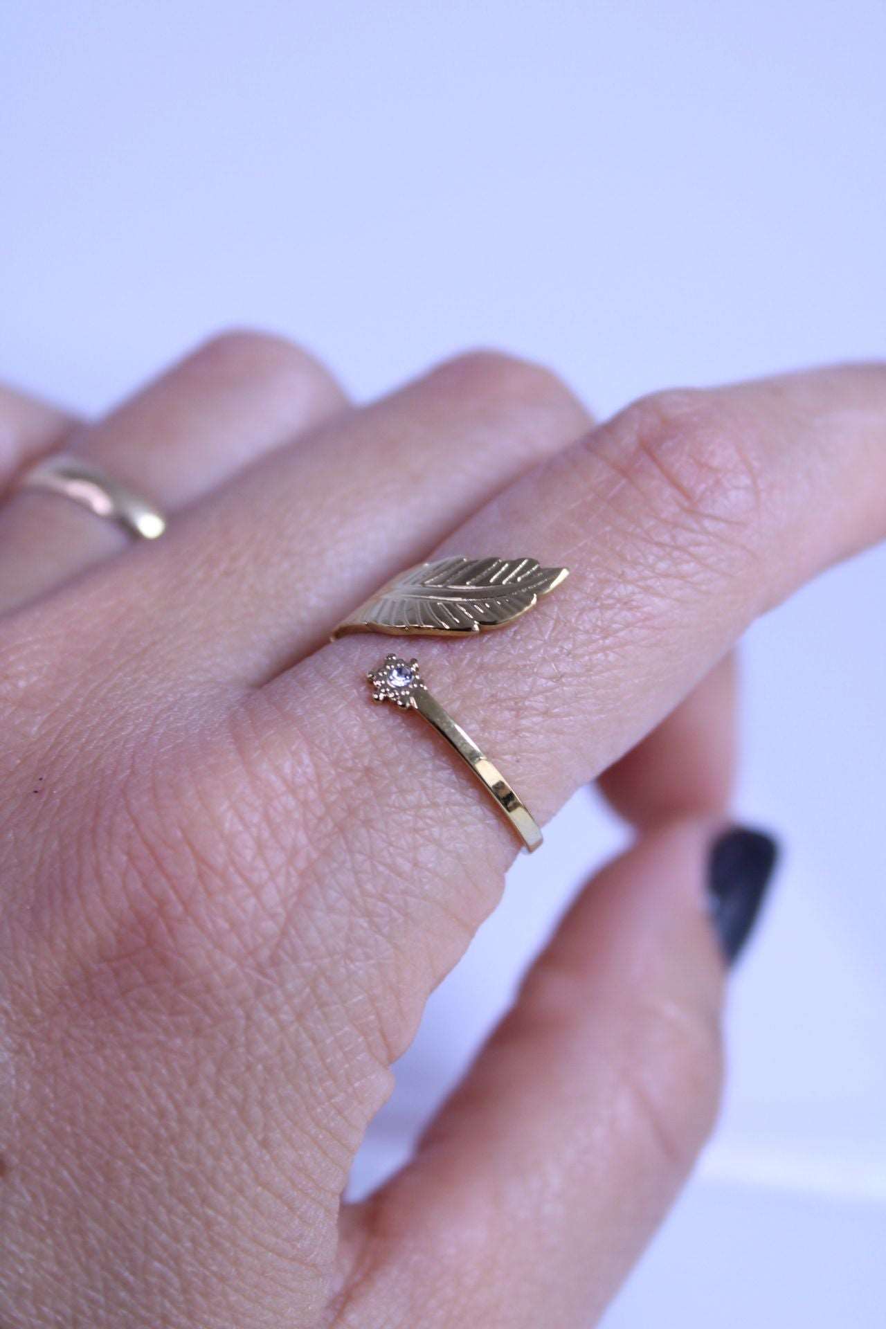 Anillo Pluma y Estrella - hetikashop