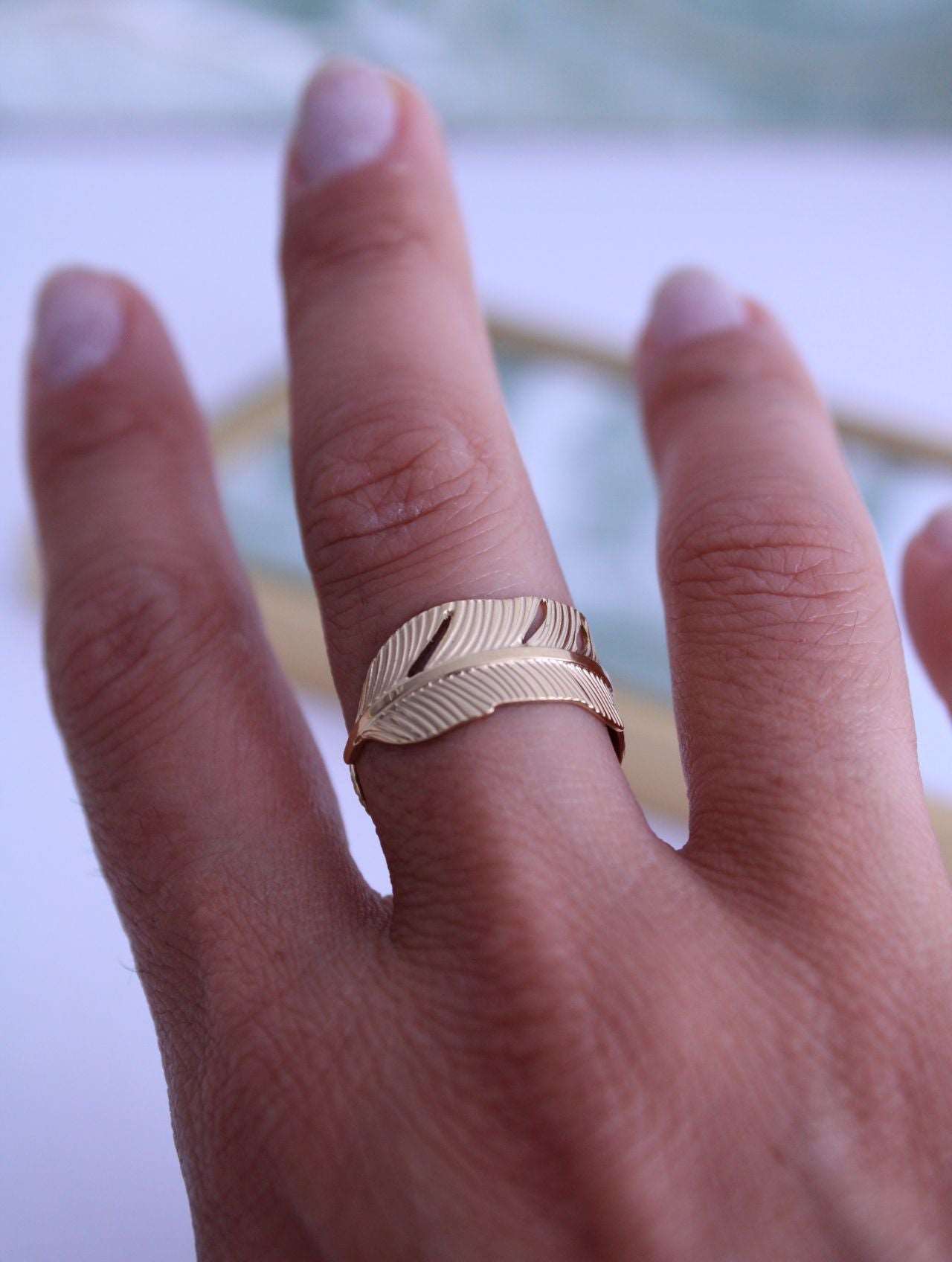 Anillo Pluma - hetikashop