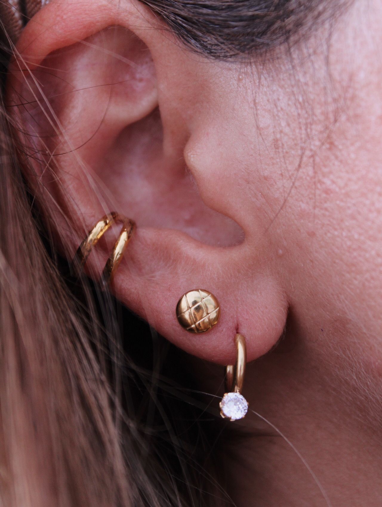 Pendientes Mini Waffle - hetikashop