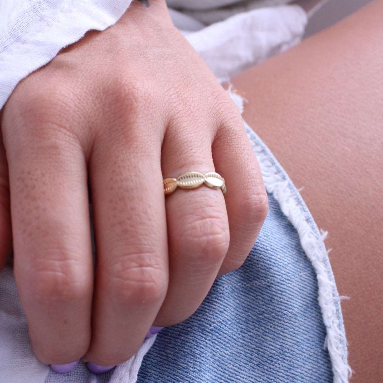 Anillo Conchas - hetikashop