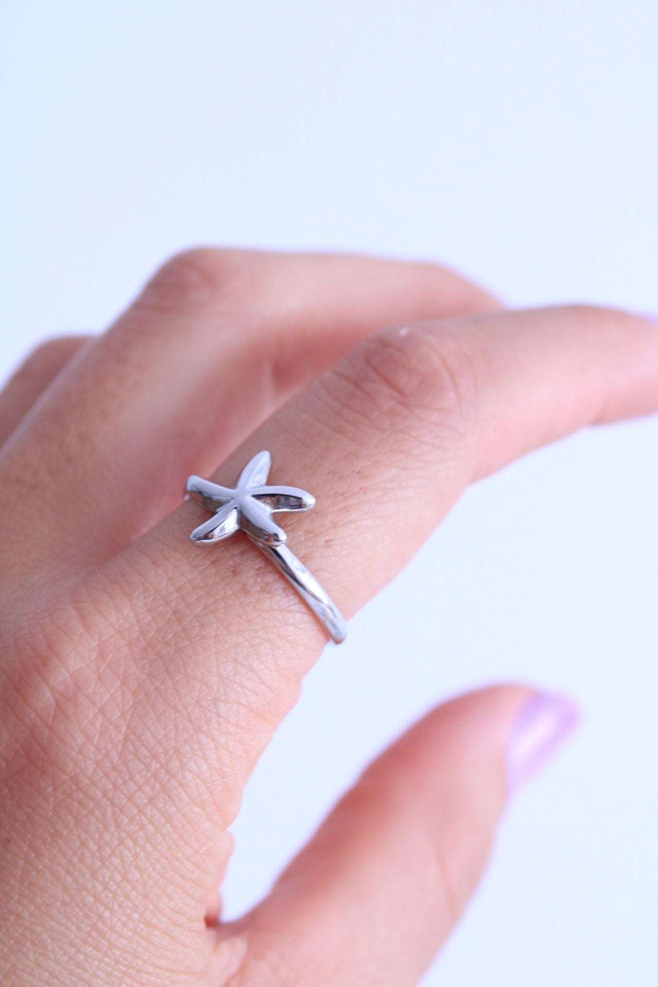Anillo Estrella de mar liso - hetikashop