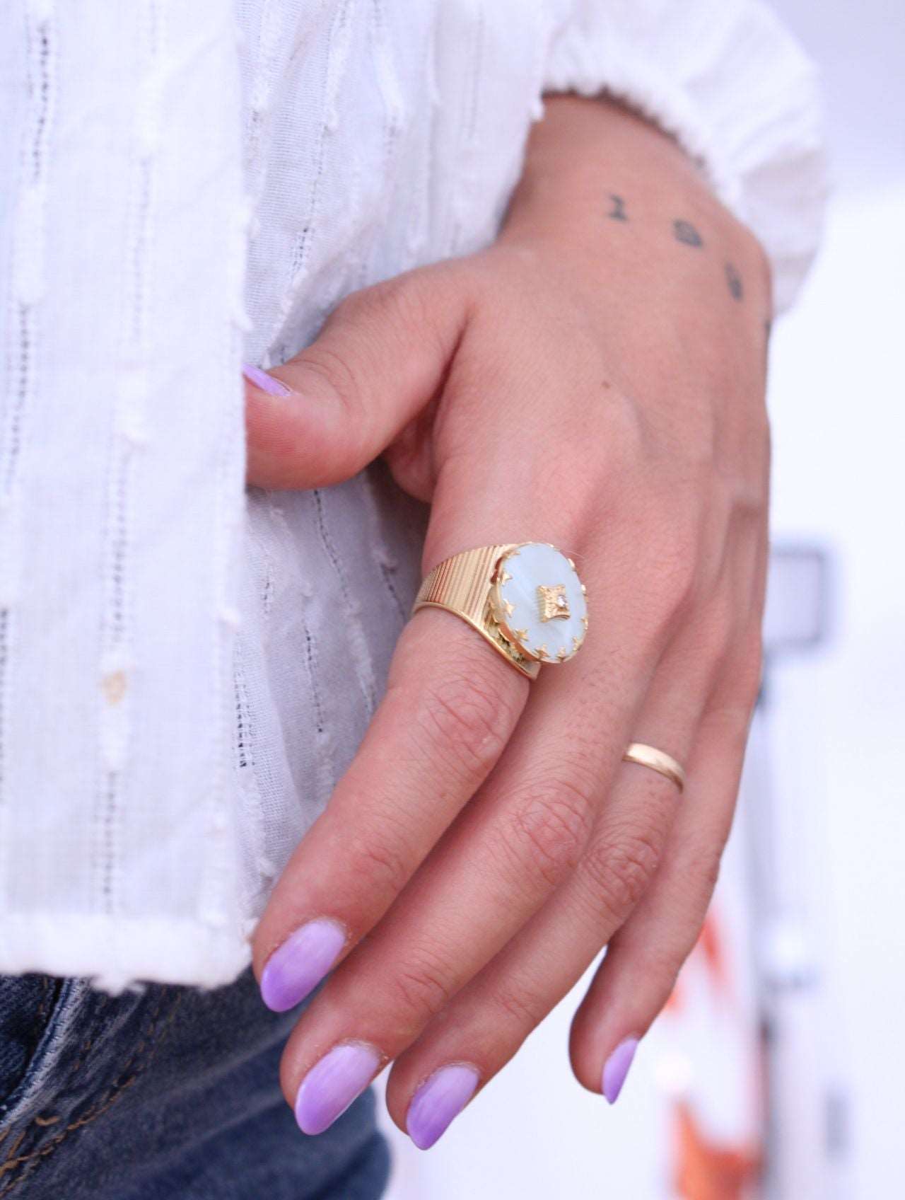 Anillo Reyn Sello Nacarado - hetikashop