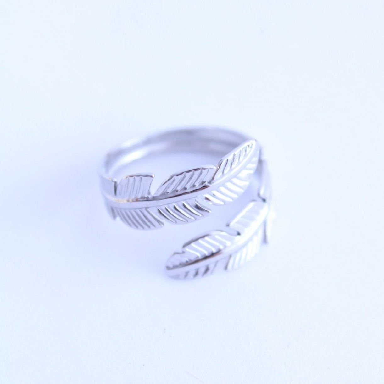 Anillo doble Pluma - hetikashop