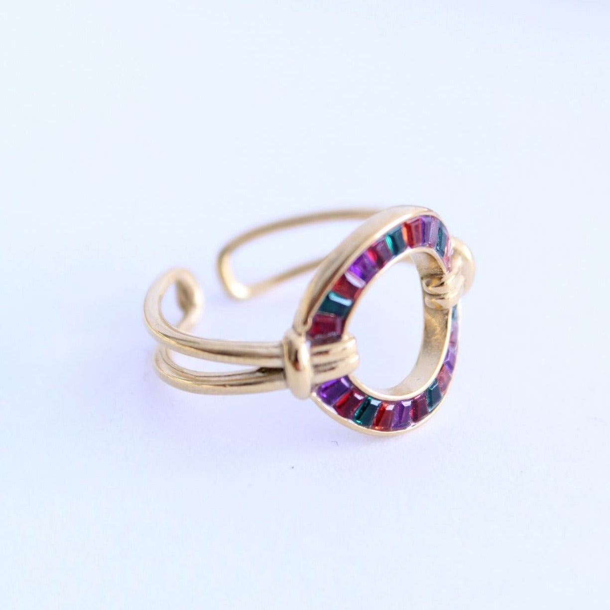 Anillo Disco y Nudo - hetikashop