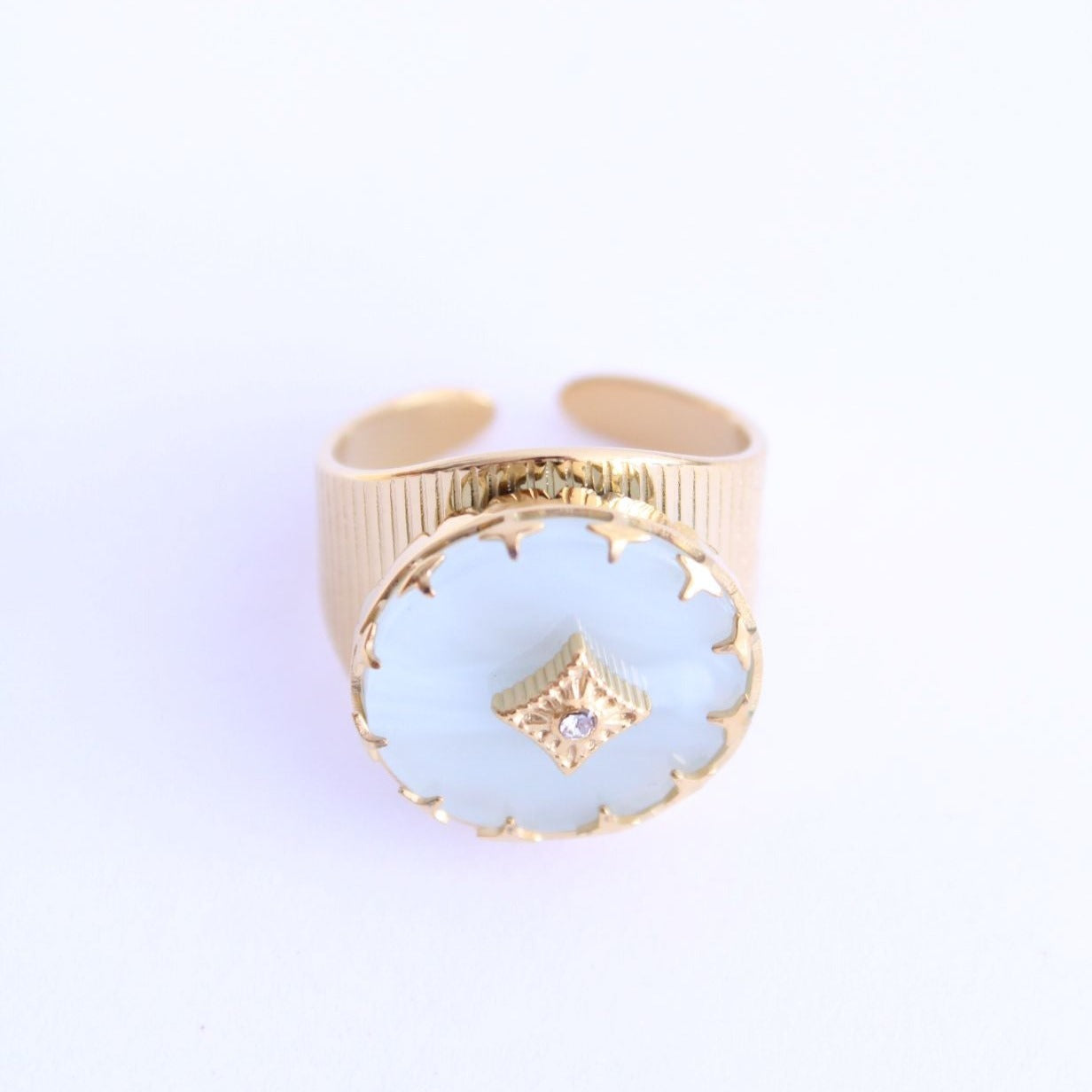 Anillo Reyn Sello Nacarado - hetikashop