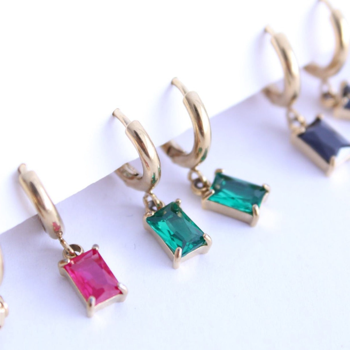 Pendientes Recty Shine - hetikashop