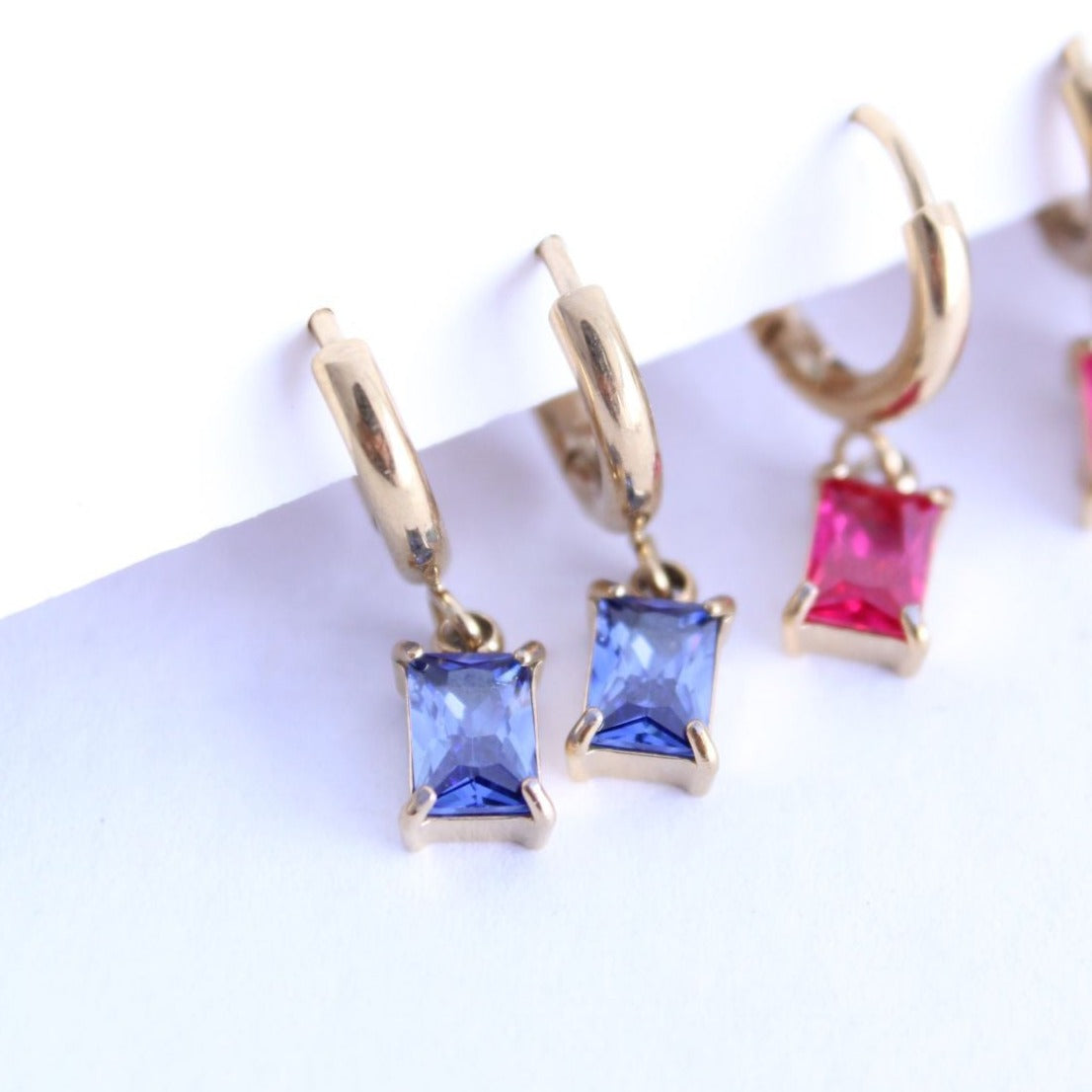 Pendientes Recty Shine - hetikashop