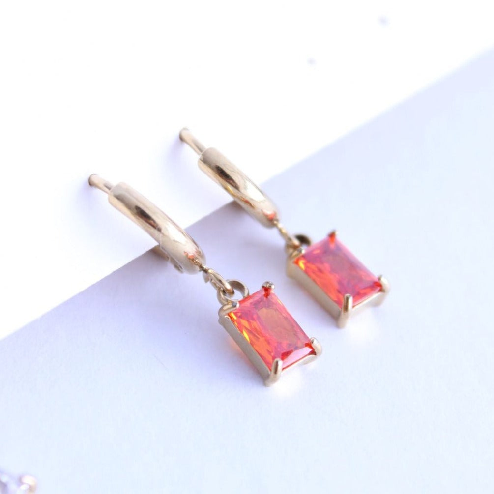 Pendientes Recty Shine - hetikashop