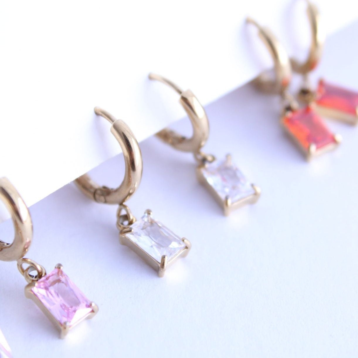 Pendientes Recty Shine - hetikashop