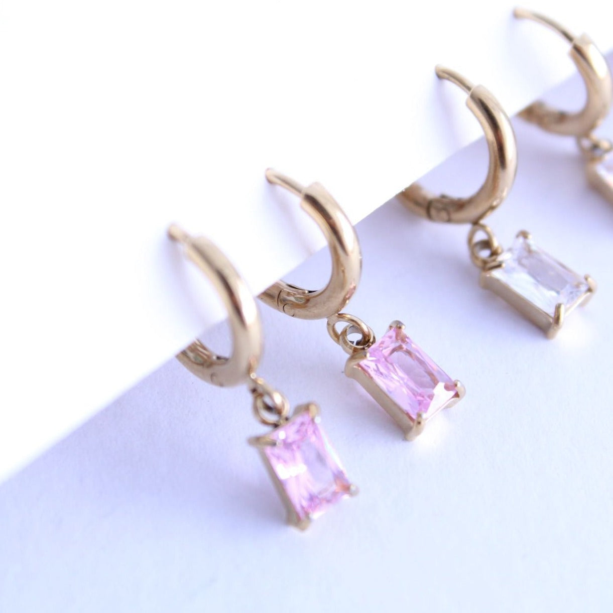 Pendientes Recty Shine - hetikashop