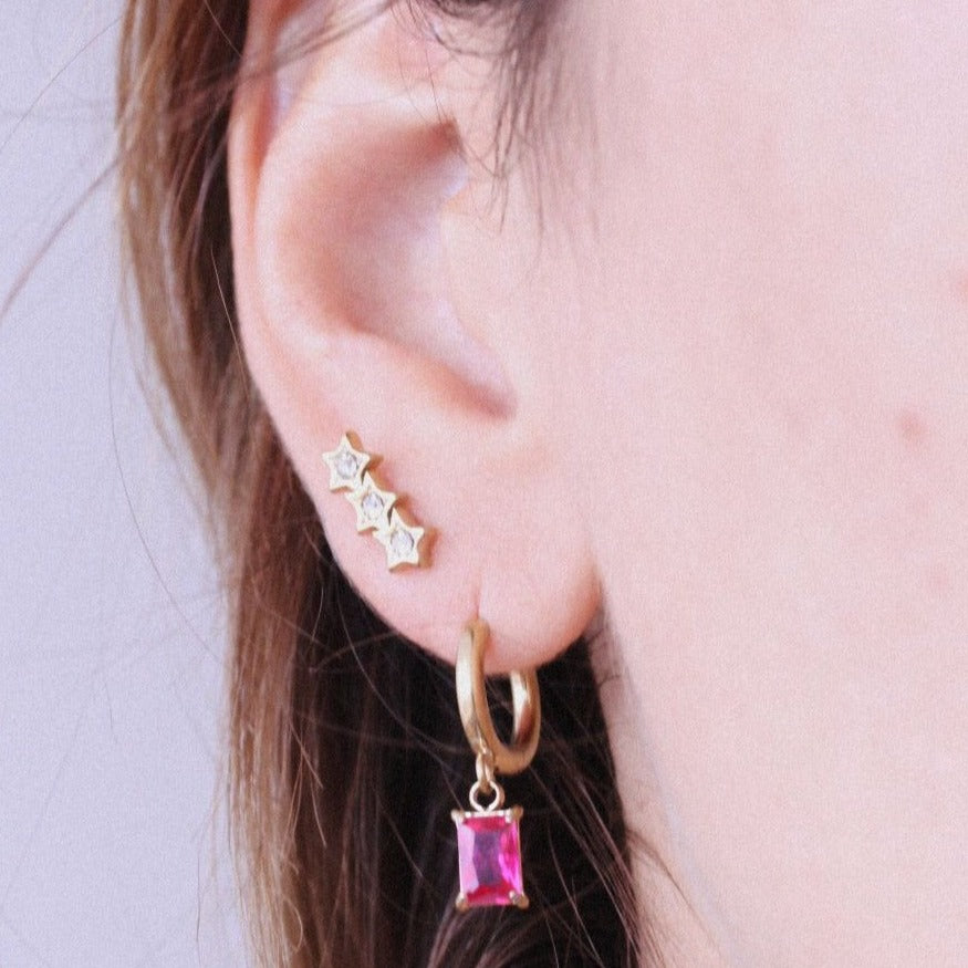 Pendientes Recty Shine - hetikashop