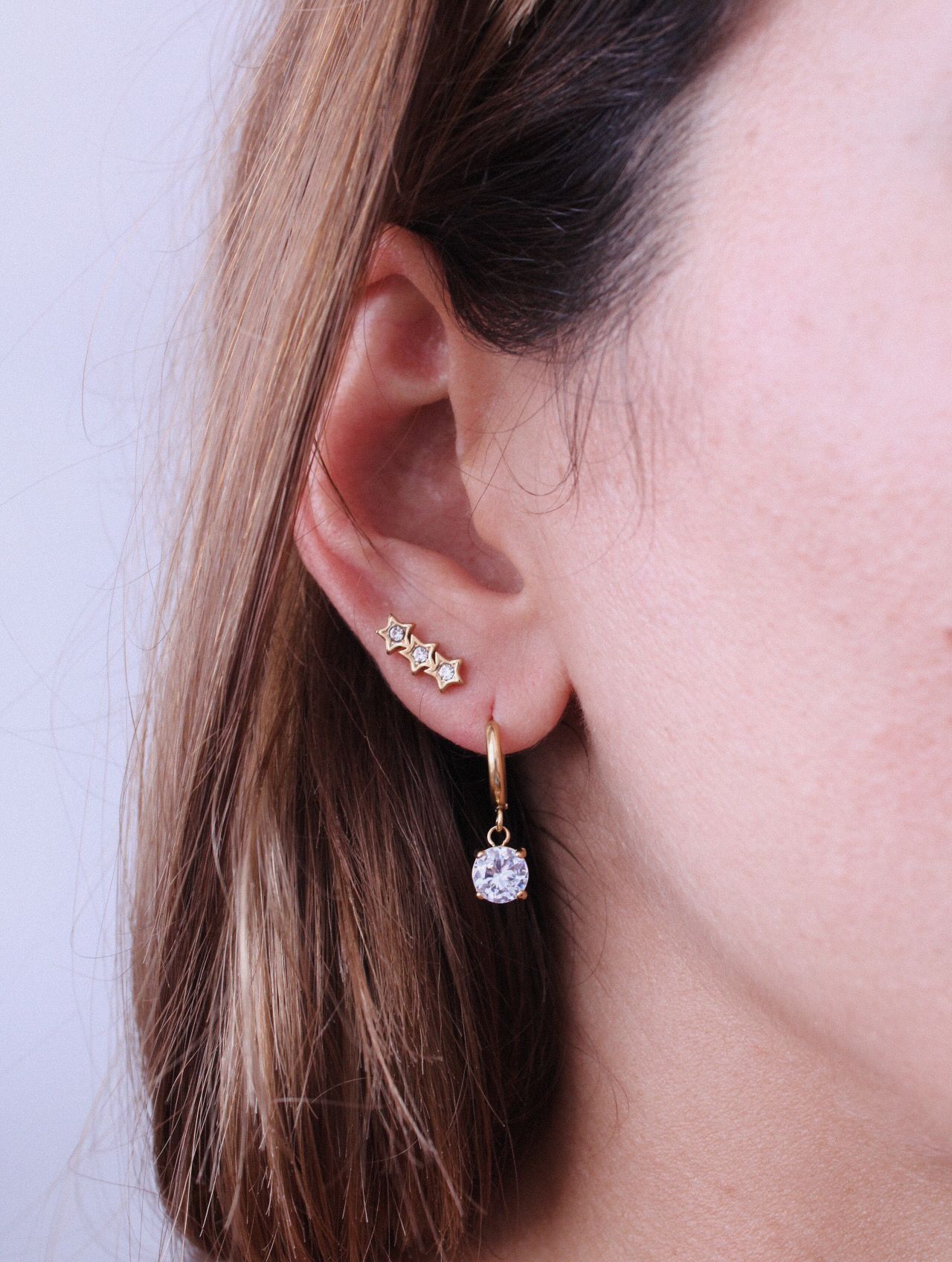 Pendientes Square Shine - hetikashop