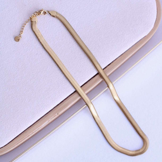 Collar Reggio Piel de Serpiente - hetikashop