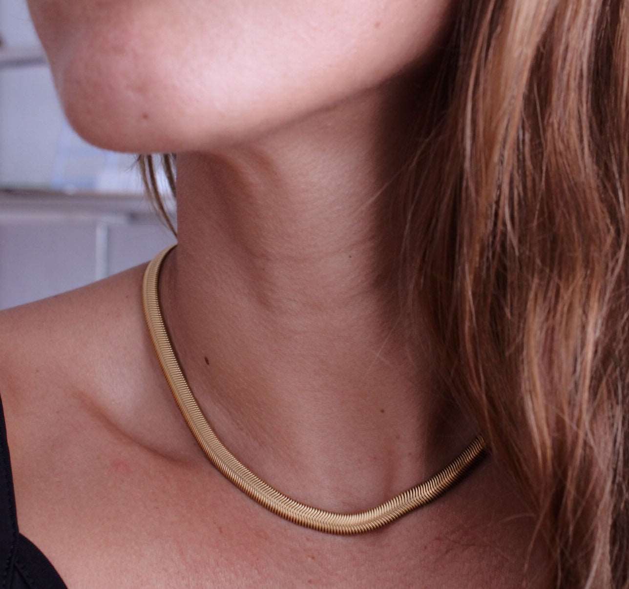 Collar Reggio Piel de Serpiente - hetikashop