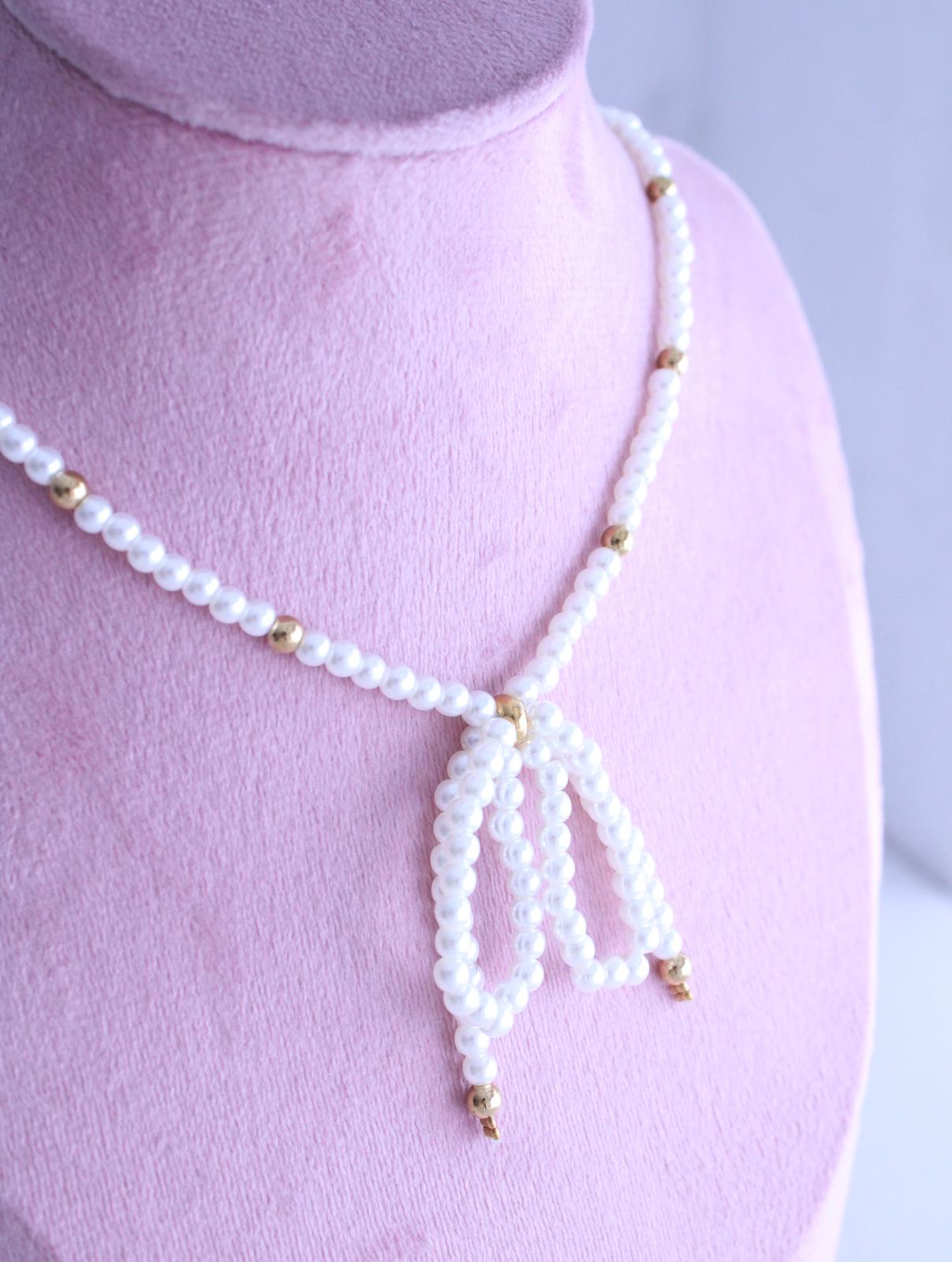 Collar Lazo perlas