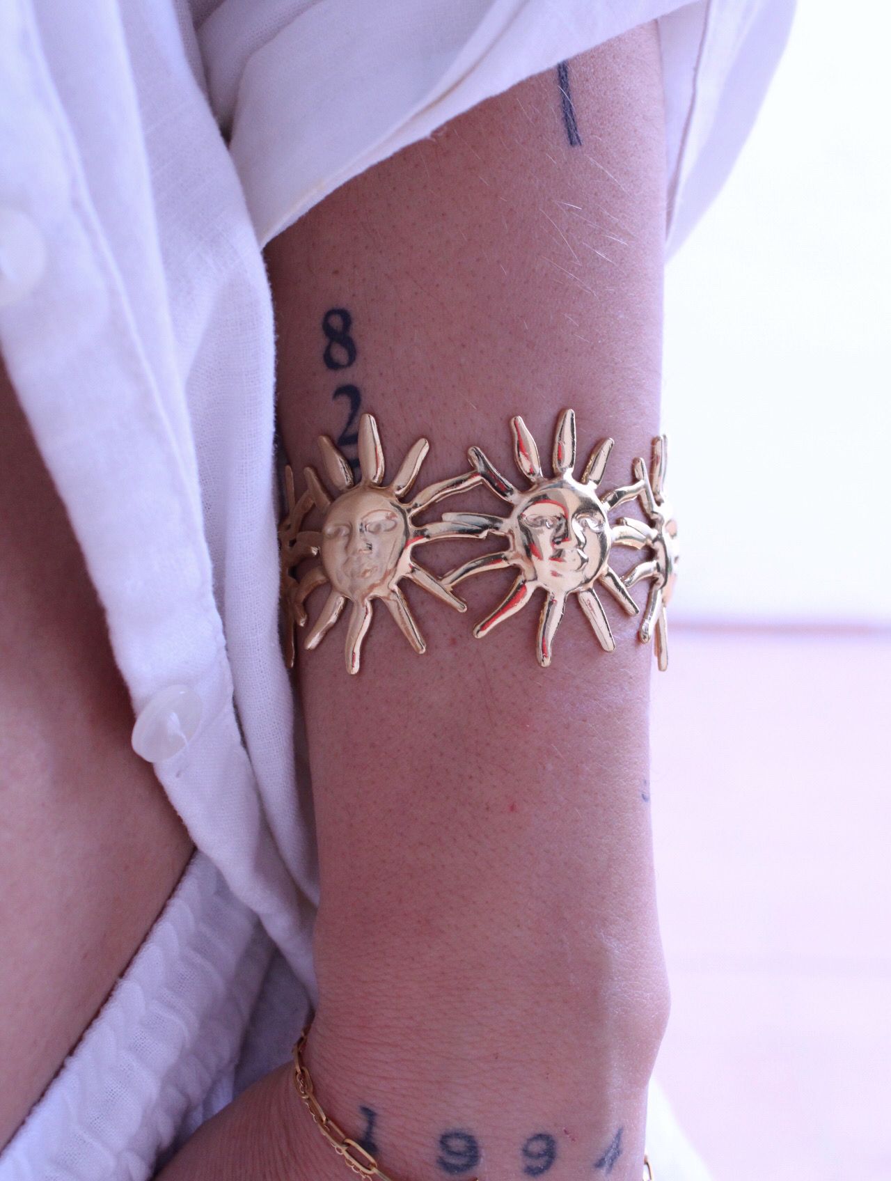 Pulsera Rígida Sol Tropé Dorada