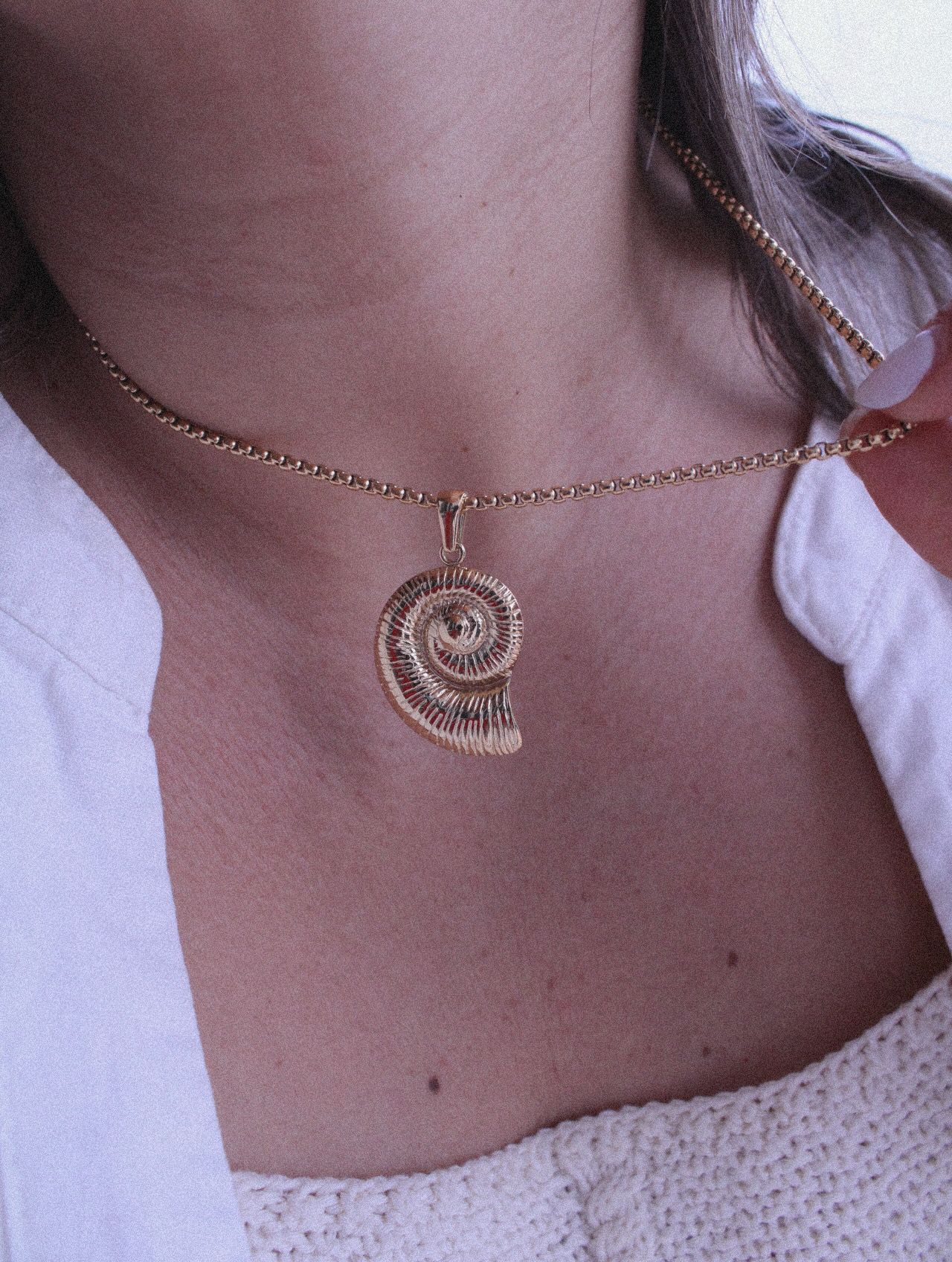 Collar Caracola Dorado