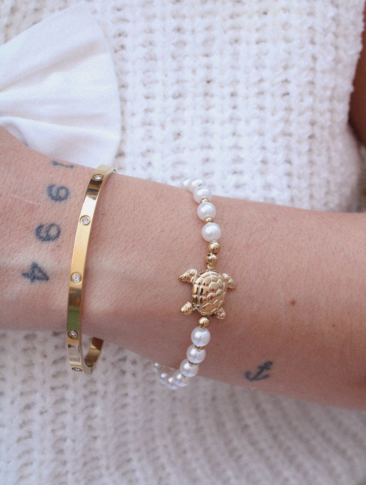 Pulsera Tortuga Perla