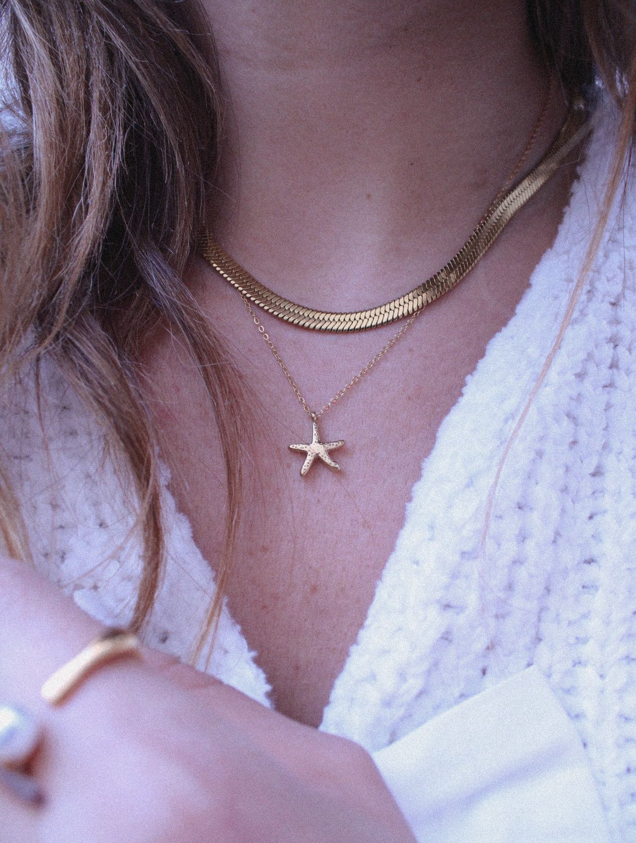 Collar Estrella de Mar Mini Dorado