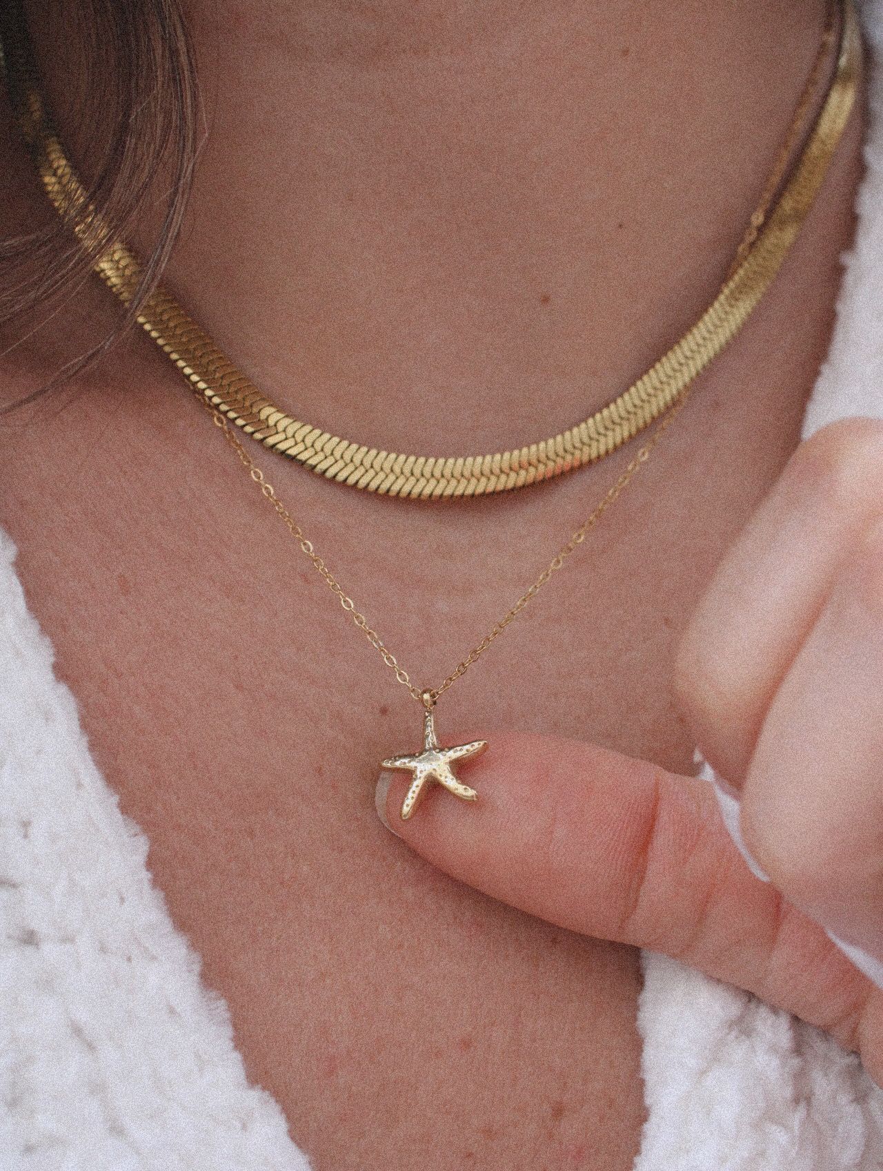 Collar Estrella de Mar Mini Dorado