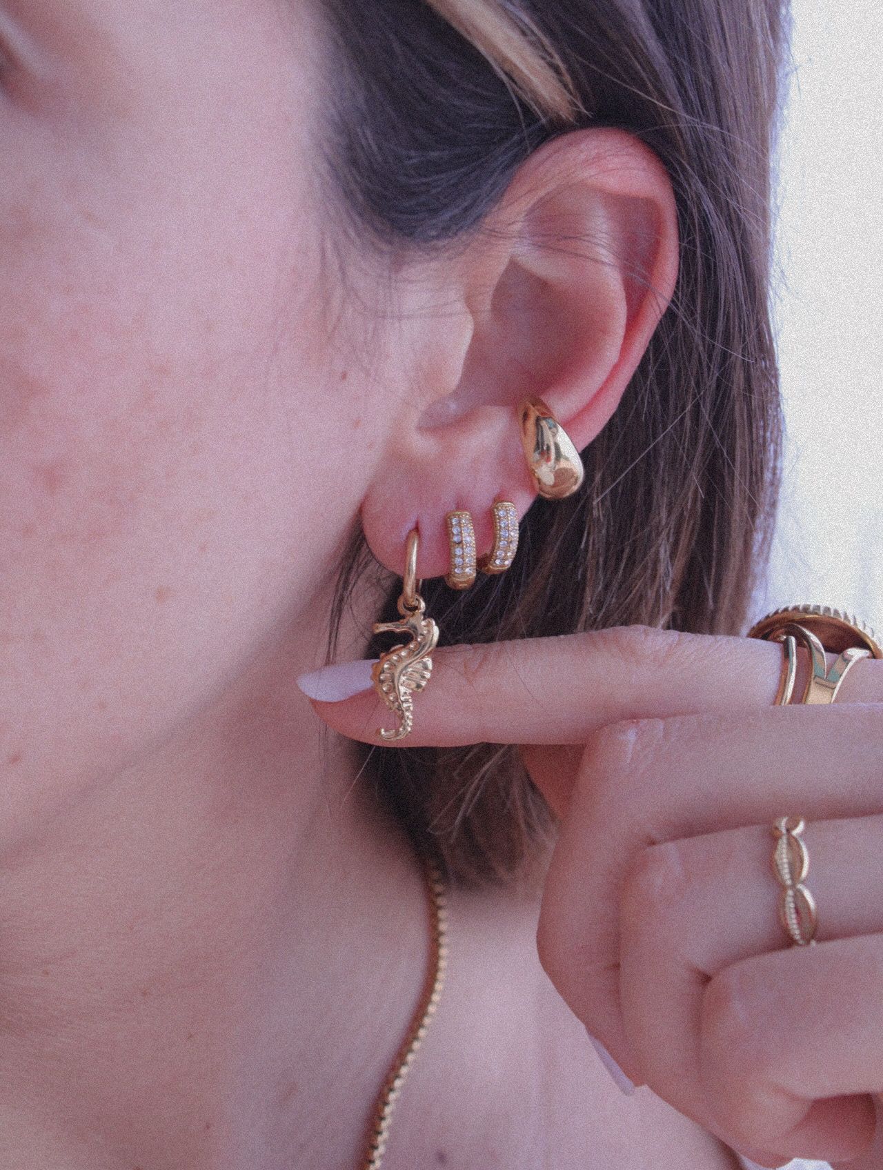 Pendientes Aro Caballito de Mar