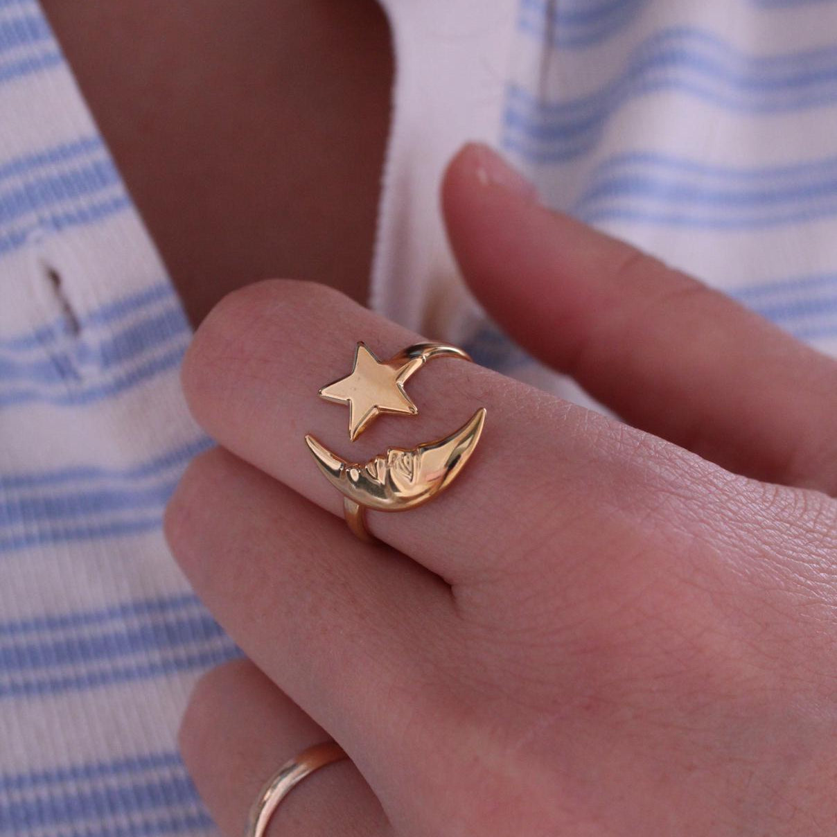 Anillo Luna y Estrella