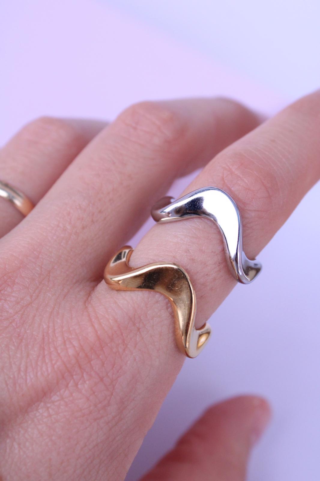 Anillo Ondas Wave