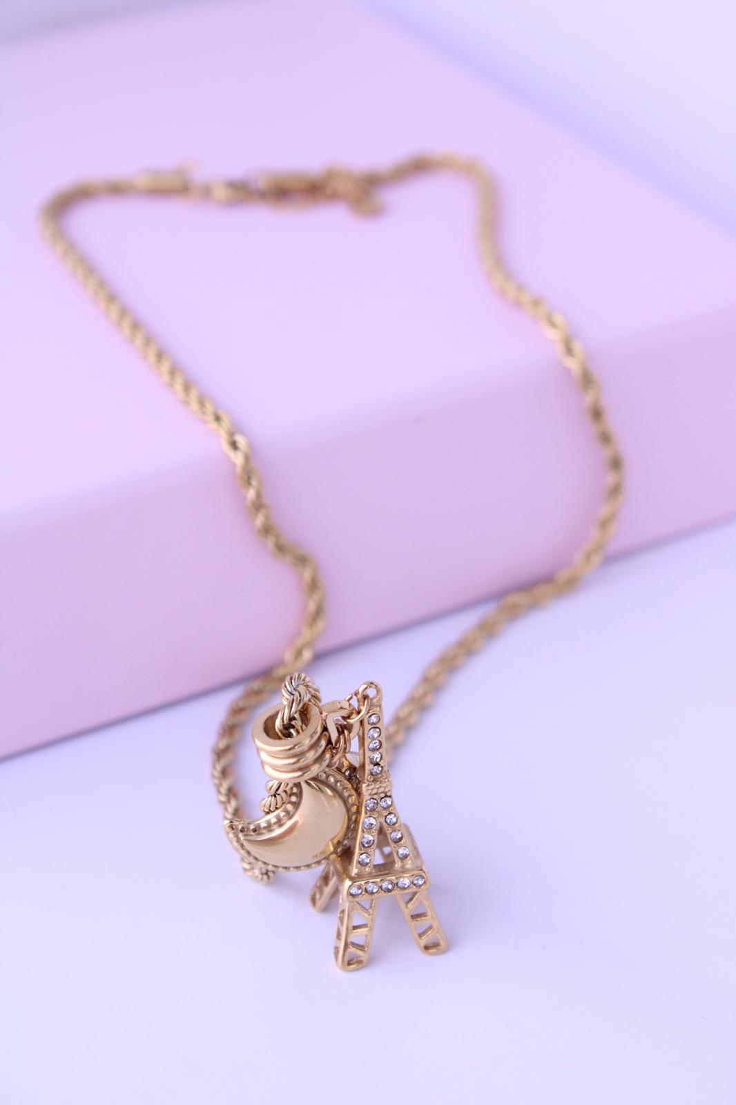 Collar Torre Eiffel Charms