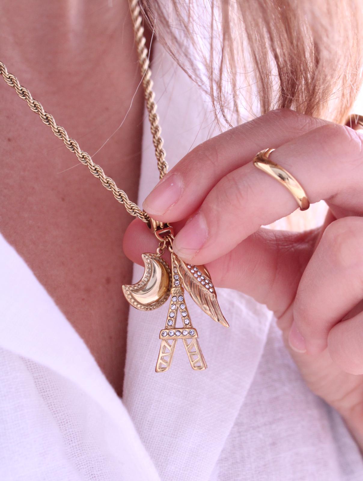 Collar Torre Eiffel Charms